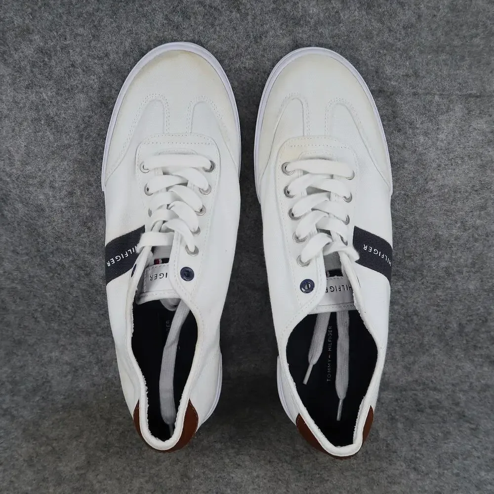 Tommy Hilfiger Shoes Mens 11 Pandora Sneaker Lifestyle Logo White Casual Lace Up